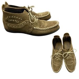 Vintage Minnetonka Lace Up Moccasin Ankle Boots Rubber Soles / Women’s 7